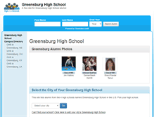 Tablet Screenshot of greensburghighschool.org